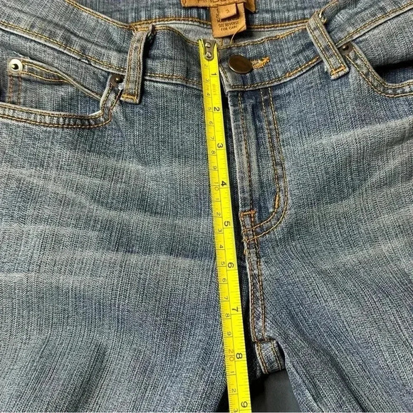Arden B Womens Jeans Size 2 Blue Wide Two Tone Raw Cuffs - Picture 10 of 13